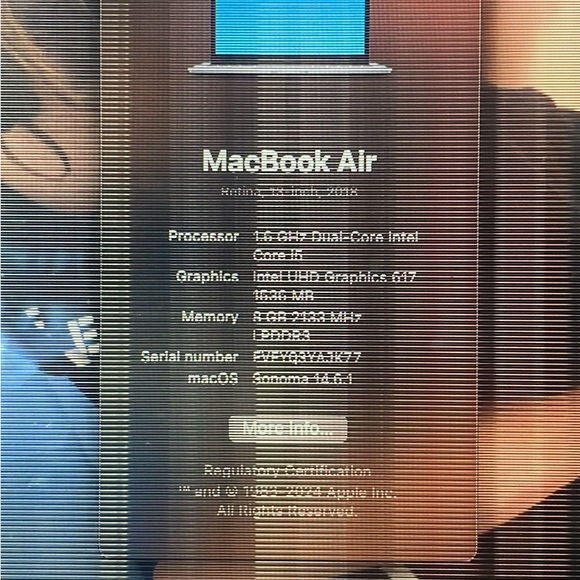 2018 MacBook Air. 13”